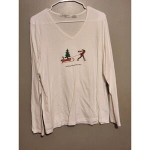 liz claiborne top 1x‎ V-Neck